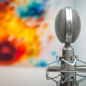 About Vegan Storyteller - a microphone conveys the On Being Vegan Interview Series