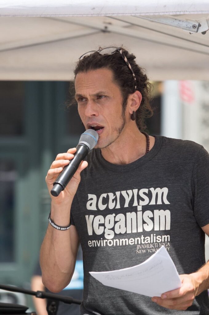 vegan activist speaking