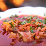 borscht in bowl